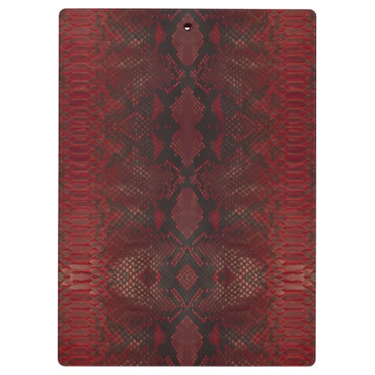 Rode en zwarte pythonprint klembord (Achterkant)