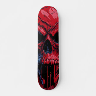 Rode en zwarte schedel - Numb-Skulls Design #2 Skateboard