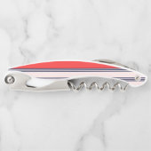 Rode en zwarte strepen kurkentrekker (Voorkant)