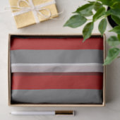 Rode en zwarte strepen tissuepapier (Geschenk)