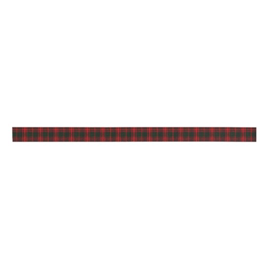 rode en zwarte tartan grosgrain lint (Voorkant)