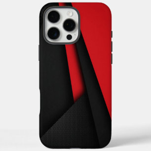 Rode en zwarte telefoonhoesjes iPhone 16 pro max hoesje