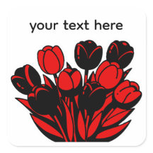 Rode en Zwarte Tulp Boeket