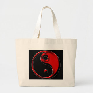 Rode en Zwarte Yin Yang Canvas tas