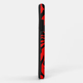 Rode en zwarte Zebra draagtas Case-Mate iPhone Case (Achterkant/rechts)