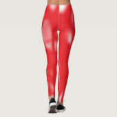 Rode Energie Abstract Luxe Leggings (Achterkant)