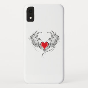Rode Engel Hart met vleugels iPhone XR Hoesje
