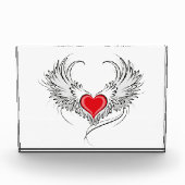 Rode Engel Hart met vleugels Fotoblokken (Voorkant)