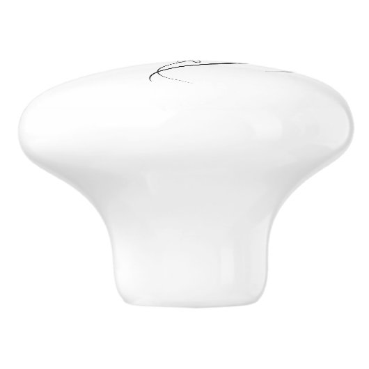 Rode engel hart met vleugels keramische knop (Zijkant)