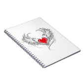 Rode Engel Hart met vleugels Notitieboek (Rechterzijde)