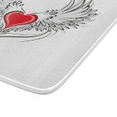 Rode Engel Hart met vleugels Snijplank (Hoek)