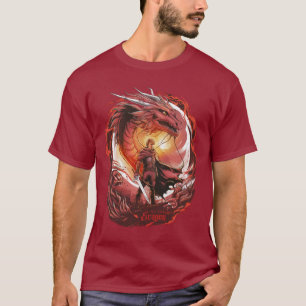 Rode Eragon kunst T-shirt