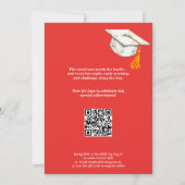 Rode Erfenis Collage QR Code Kaart (Achterkant)