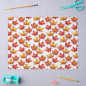 Rode esdoorn bladeren patroon. Herfst Tissuepapier (Craft)