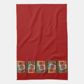 Rode Ethiopische keukenhandleiding Theedoek (Verticaal)