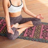 rode etnische aztec yogamat
