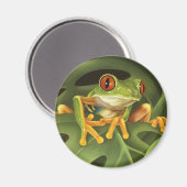 Rode Eyed Tree Frog Magnet Magneet (Voorkant / Achterkant)