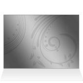 Rode FAUX ribbon broch Wedding (Binnen Horizontaal (Boven))