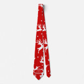 Rode feestdag met kerstavond stropdas (Voorkant)