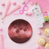 Rode feestelijke kerstcadeautjes met aangepaste te papieren bordje (Feest)