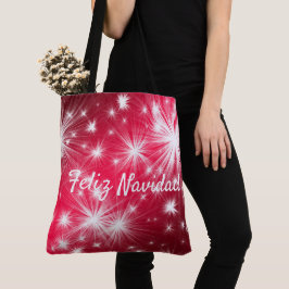 Rode Feliz Navidad Tas viert kerstfeest