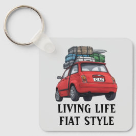 rode fiat sleutelhanger