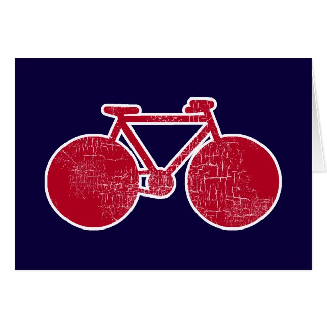 rode fiets (Voorkant Horizontaal)
