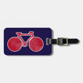 rode fiets bagagelabel (Voorkant horizontaal)