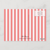 Rode fiets briefkaart (Achterkant)