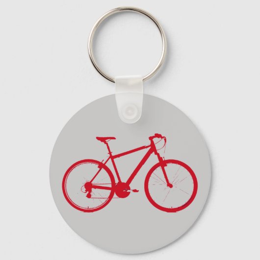 rode fiets, fietsen sleutelhanger (Voorkant)