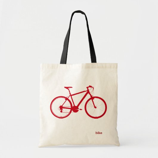 rode fiets, fietsen tote bag (Voorkant)