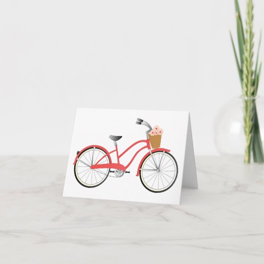 Rode fiets kaart (Voorkant)