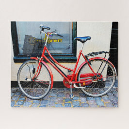 Rode Fiets, Kopenhagen, Denemarken Legpuzzel