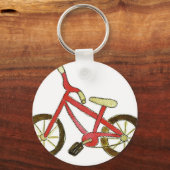 Rode fiets sleutelhanger (Voorkant)