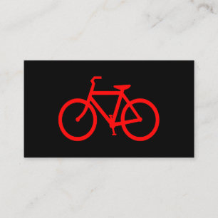 Rode fiets visitekaartje