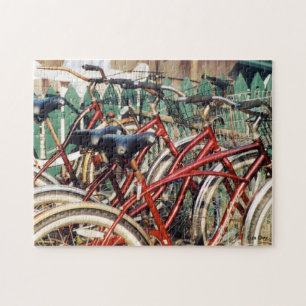 "Rode Fietsen" Jigsaw Puzzel