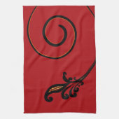 Rode Flair keukenhanddoek (Verticaal)