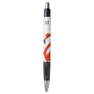 Rode Flamingo en Monogram Pen