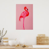 Rode Flamingo Kunstprint Museumkwaliteit Mat Papie Poster (Keuken)