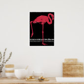  Rode flamingo München dierentuin Poster (Keuken)