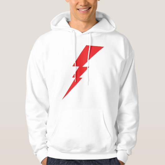 Rode Flash-bliksembolt Hoodie (Voorkant)
