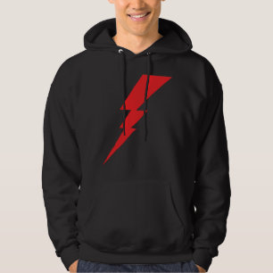 Rode Flash-bliksembolt Hoodie