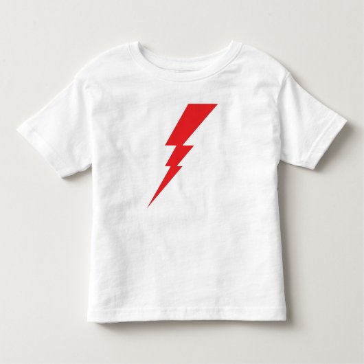 Rode Flash-bliksembolt Kinder Shirts (Voorkant)
