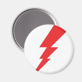 Rode Flash-bliksembolt Magneet (Voorkant / Achterkant)