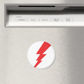 Rode Flash-bliksembolt Magneet (Insitu (Vaatwasser))