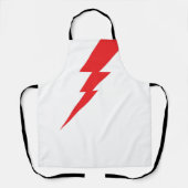 Rode Flash-bliksembolt Schort (Voorkant)