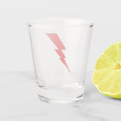 Rode Flash-bliksembolt Shot Glas (Achterkant)