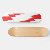 Rode Flash-bliksembolt Skateboard (Horizontaal)