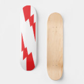 Rode Flash-bliksembolt Skateboard (Voorkant)