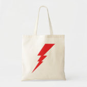 Rode Flash-bliksembolt Tote Bag (Voorkant)